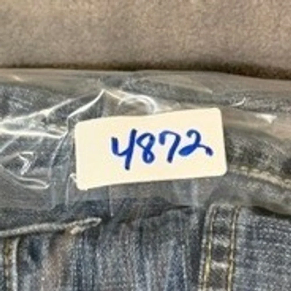 Levis 569 Loose Straight Denim Shorts Mens 36 Medium Wash Blue Baggy Jorts Y2K